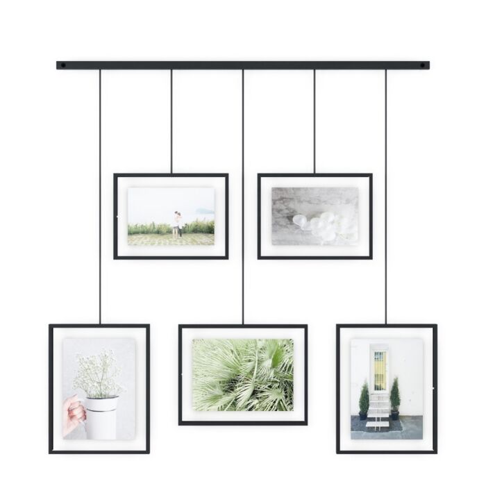 Umbra - Exhibit Wall Picture Frame Set of 5 - Black